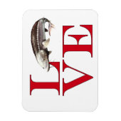 私はチョウザメが大好き マグネット (縦)