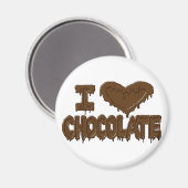 私はチョコレートが大好きだ マグネット (正面/裏面)