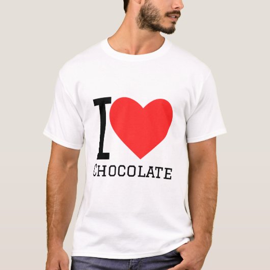 私はチョコレートが大好きだ Tシャツ (正面)