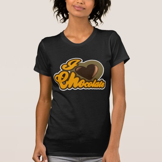 私はチョコレートが大好きだ Tシャツ (正面)