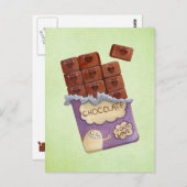 私はチョコレートが大好き ポストカード (正面/裏面)