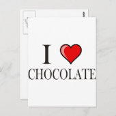 私はチョコレートが好きです ポストカード (正面/裏面)