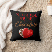 私はチョコレートのためにここに来たバレンタインデー クッション (ブランケット)