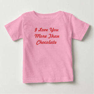 私はチョコレートよりも君を愛している ベビーTシャツ