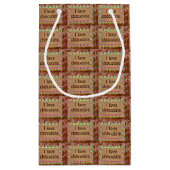 私はチョコレートを愛します スモールペーパーバッグ (裏面)