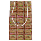 私はチョコレートを愛します スモールペーパーバッグ (正面)