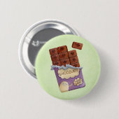 私はチョコレートを愛します 缶バッジ (正面&裏面)