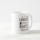 私はチョコレートを消す コーヒーマグカップ (正面右)