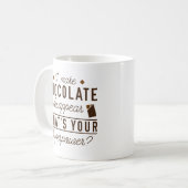 私はチョコレートを消す コーヒーマグカップ (正面左)
