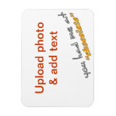 私はチョコレートを食べた – DIY冷蔵庫用マグネット マグネット (縦)