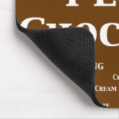 私はチョコレートギフトを愛します マウスパッド (コーナー)