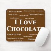 私はチョコレートギフトを愛します マウスパッド (マウス)