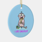 私はチョークがとても好きオーナメント セラミックオーナメント (右)