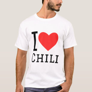 私はチリが大好きだ Tシャツ
