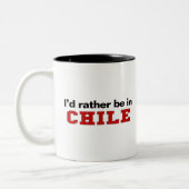 私はチリにむしろいます ツートーンマグカップ (左)