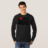 私はチリの妻を愛している Tシャツ (正面フル)