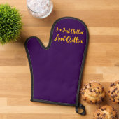 私はチリンとグリリンの紫だ 鍋つかみ (トップダウン)