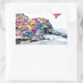 私はチンケなテレが大好き 長方形シール (バッグ)