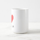 私はチンチラが好きです コーヒーマグカップ (中央)