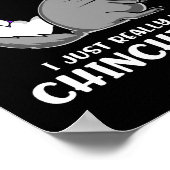 私はチンチラの可愛いペットが本当に好き ポスター (角)