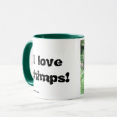 私はチンパンジーを愛します マグカップ (正面左)