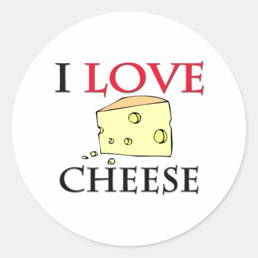 私はチーズが大好き ラウンドシール (正面)