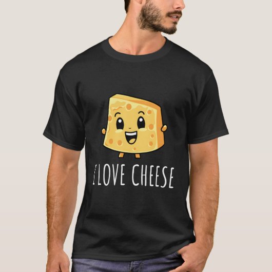 私はチーズが大好き Tシャツ (正面)