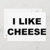 私はチーズが好きだ ポストカード (正面/裏面)