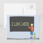 私はチーズが好きだ ポストカード (正面/裏面)