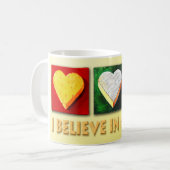 私はチーズで信じます コーヒーマグカップ (正面左)