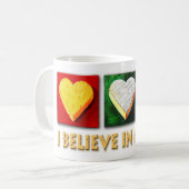 私はチーズで信じます コーヒーマグカップ (正面左)