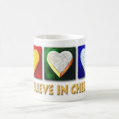 私はチーズで信じます コーヒーマグカップ (中央)