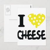 私はチーズアイコンが大好き ポストカード (正面/裏面)