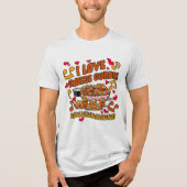 私はチーズカードが大好き! トライブレンドTシャツ (正面)