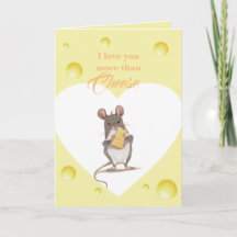 私はチーズカード以上にあなたを愛している