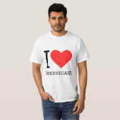 私はチーズケーキが大好き Tシャツ (正面フル)