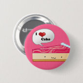 私はチーズケーキを愛します 缶バッジ (正面&裏面)