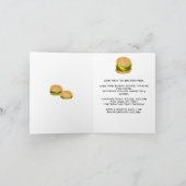 私はチーズバーガーが大好き カード (内部)