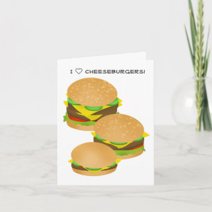 私はチーズバーガーが大好き カード