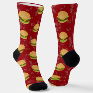 私はチーズバーガーが大好き ソックス