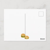 私はチーズバーガーが大好き ポストカード (裏面)