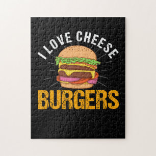 私はチーズバーガーが好き、ハンバーガー ジグソーパズル