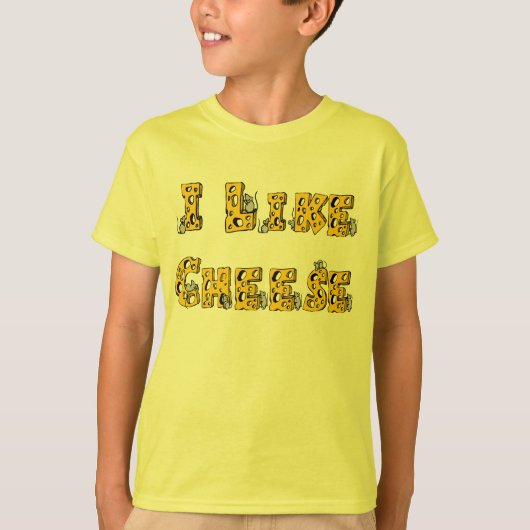 私はチーズTシャツを好みます Tシャツ (正面)