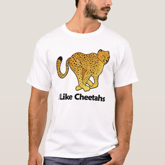 私はチータを好みます Tシャツ (正面)