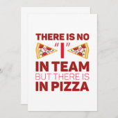 私はチームに入っていないが、ピザに入っている サンキューカード (正面/裏面)