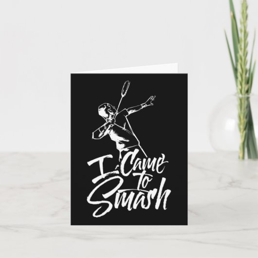 私はチーム来プレイヤーのバドミントンのシャトルスパーを粉砕する カード (正面)