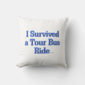 私はツア生き延びバスライド白いsq装飾用クッション クッション (正面)