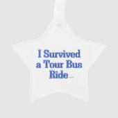 私はツア生き延びバス乗りスターオーナメント オーナメント (裏面)