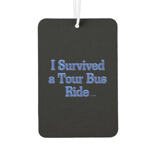 私はツア生き延びーバスに乗る黒い車の空気フレッシュナー カーエアーフレッシュナー (裏面)