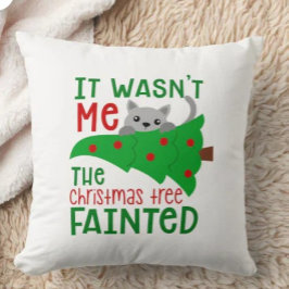私はツリーがクリスマスに気を失ったおもしろいわけではない クッション